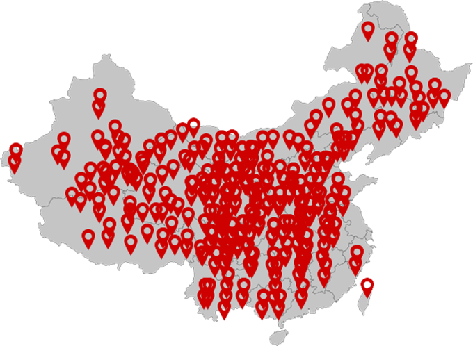 赛维干洗连锁店全国分布图